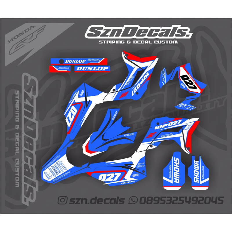 Decal Sticker Trail Crf KLX WR KX HUSQvarna