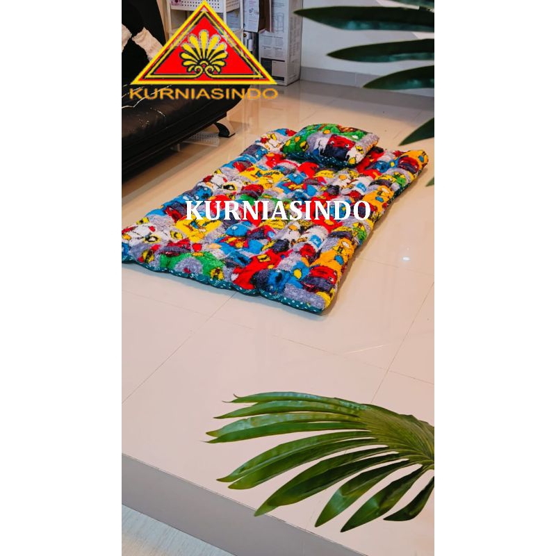 Kasur Lantai Motif Karakter/KASUR GENDER RASPUR/Kasur Lipat TEBAL KASUR BULU ANTI RONTOK TERMURAH