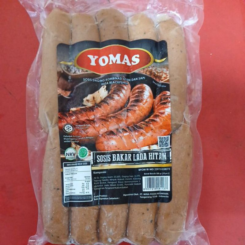 

Yomas sosbak lada hitam mini 500gr / isi 10s