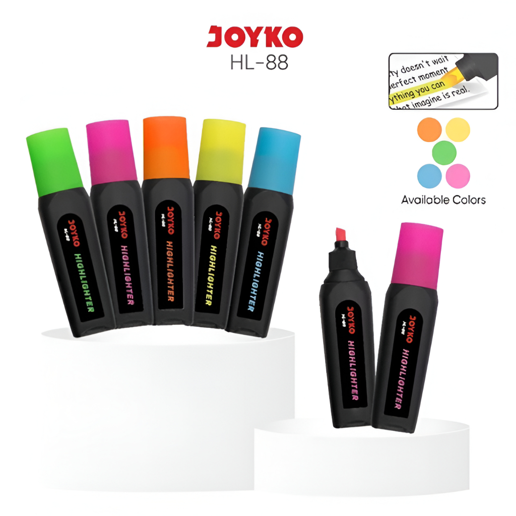 

Highlighter Penanda Berwarna Joyko HL 88 - Joyko Highlighter