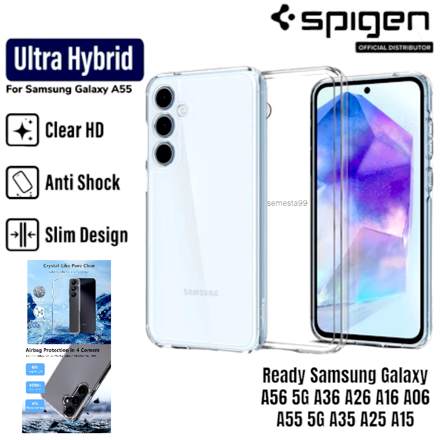 Spigen Ori Samsung A56 5G A36 A26 A16 A06 A55 A35 A25 A15 A54 A34 A24 A14 A04s Hybrid Case Clear Ben