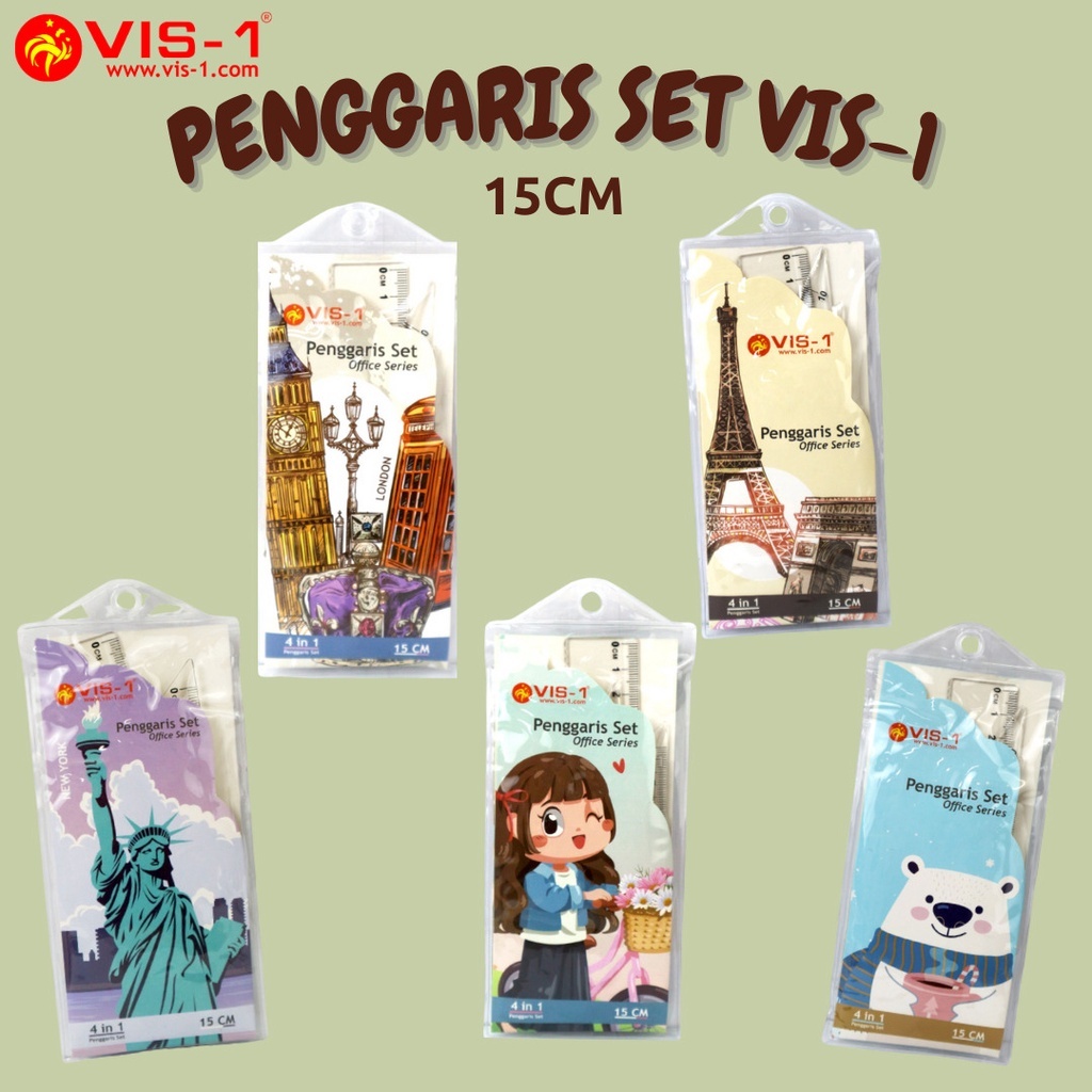 

VIS-1 PENGGARIS SET 4 IN 1 15CM