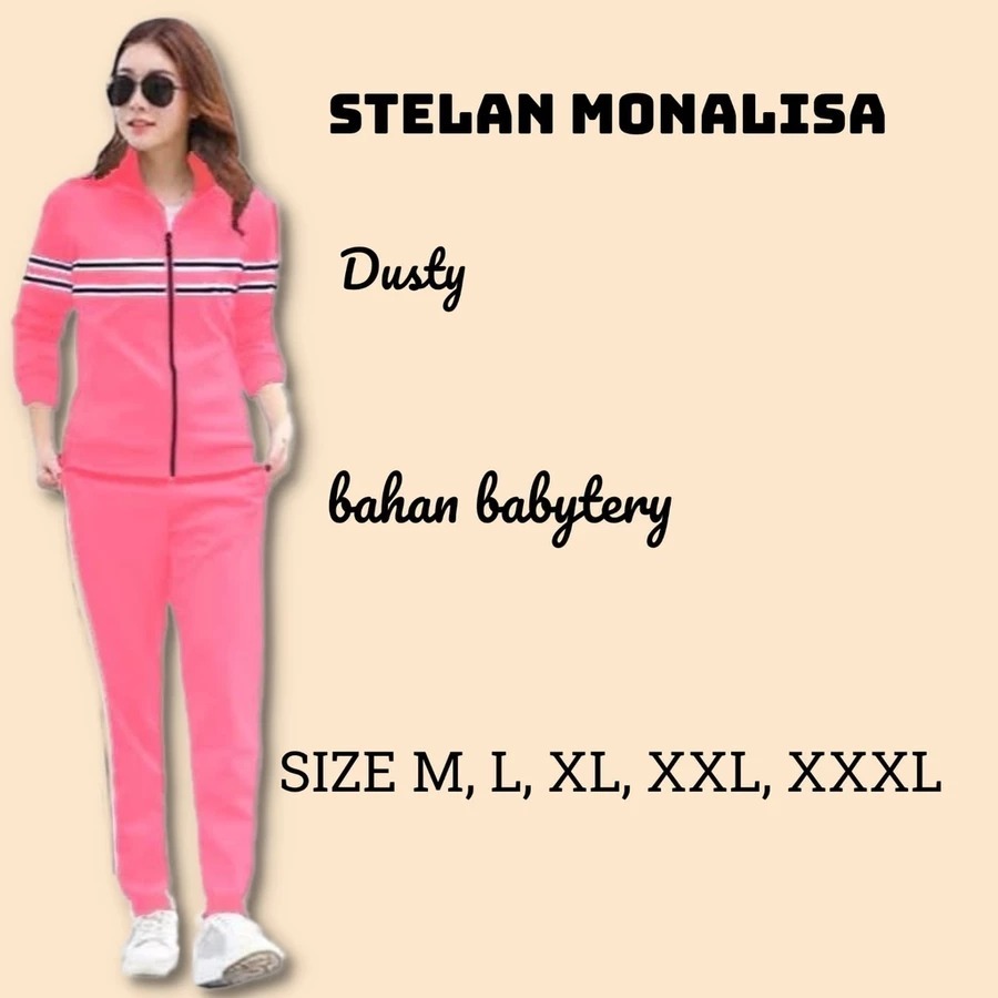 Stelan Training Monalisa jaket olahraga   020