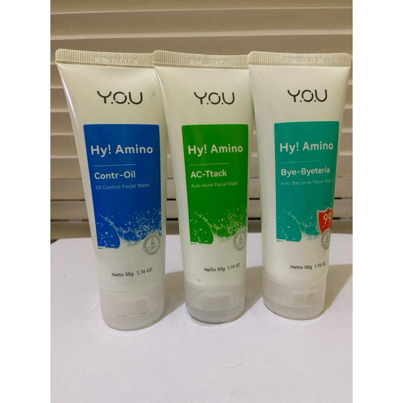 YOU Beauty YOU Facial Wash Hy! Amino 100g |FACIAL WASH ANTI ACNE YOU|YOU FACIAL WASH MENCERAHKAN|YOU