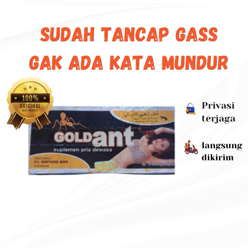 Obat Kuat Pria Tahan Lama GoldAnt Original 100% Bpom