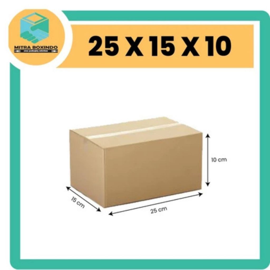 

Kardus 25x15x10 BARU I TEBAL I KUAT
