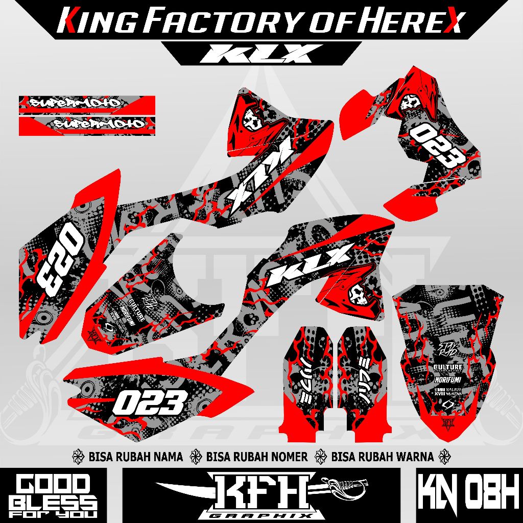 DECAL STIKER STICKER KLX 150 G - KLX 150 L - KLX 150 BF EXTREME - KLX 150 BF SE - KLX 150 BF SE EXTR