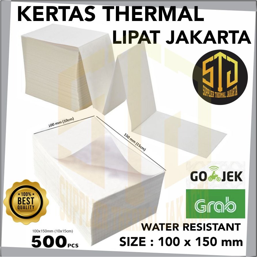 

STJ Label Stiker Thermal 100x150 Isi 500 Roll/Lipat Stiker Thermal 100x150 Isi 500