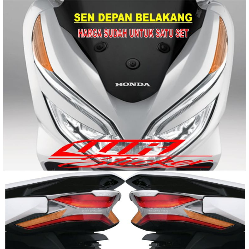 stiker sen PCX 150 untuk depan belakang