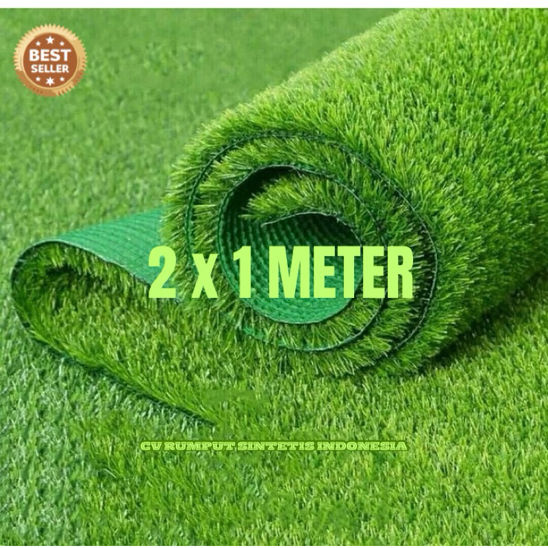 GROSIR RUMPUT SINTETIS 1 ROLL UKURAN 100X200 CM TERLARIS