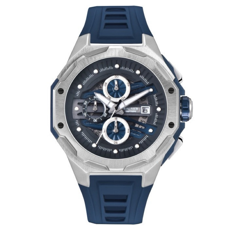 Balmer 8818MCT Jam Tangan Pria Analog Kaca Sapphire-Rubber Original & Garansi