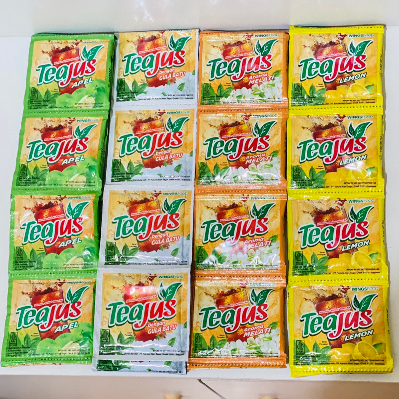 TEA JUS RENCENG TEA JUS GULA BATU TEA JUS 1 PACK TEA JUS SACHET TEA JUS TERMURAH