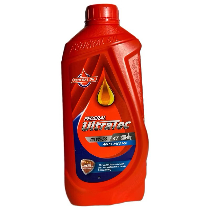 Oli Federal Ultratec 1 Liter Oli Ultratec 1lt Oli Mesin Motor Federal Ultratec 1Liter 1lt