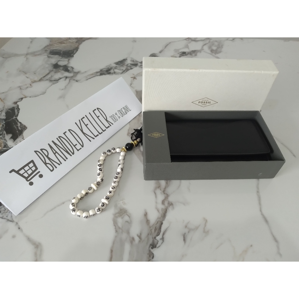 Dompet Fossil Wanita Preloved 100% Original Bahan kulit