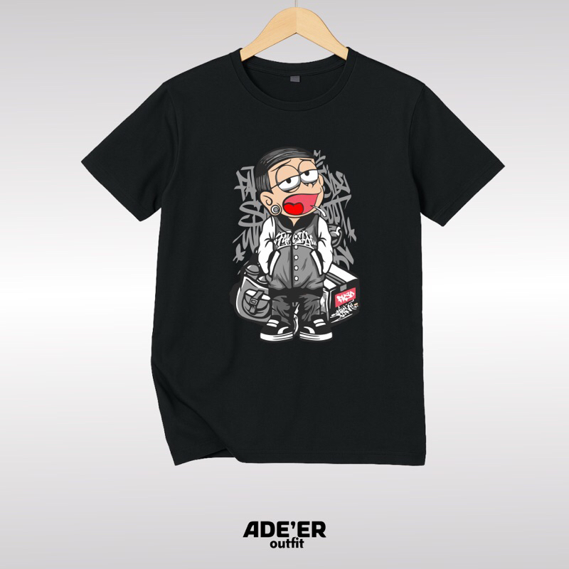 Kaos Hitam Pria Wanita Anime Wibu | Kaos Anime Wibu | Ade’er Outfit
