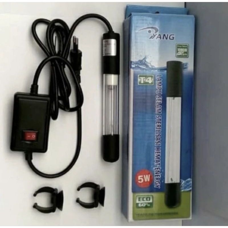 Lampu UV Yang 5 Watt Ultraviolet Kolam Ikan Sterilizer 5w