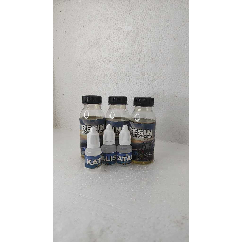 RESIN + KATALIS 100ML RESIN JORAN MURAH HARGA SUDAH TERMASUK KATALIS