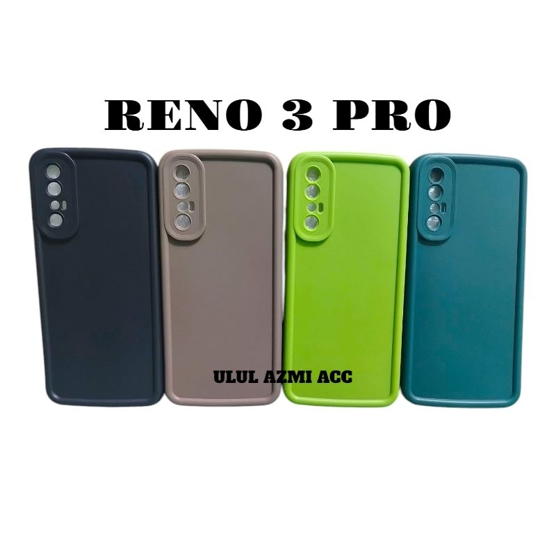 Case Matte Rose Hp Oppo Reno 3 Pro Softcase Pelindung Kamera