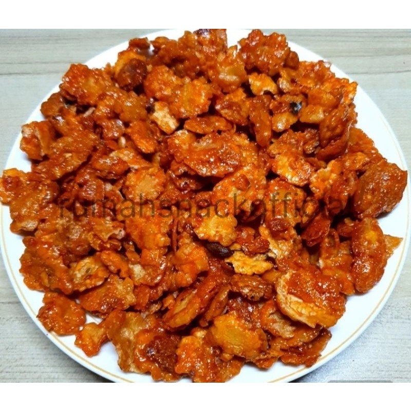 

Emping Melinjo Pedas Manis Makanan Ringan Keripik Emping Manis Pedes 1000 gram