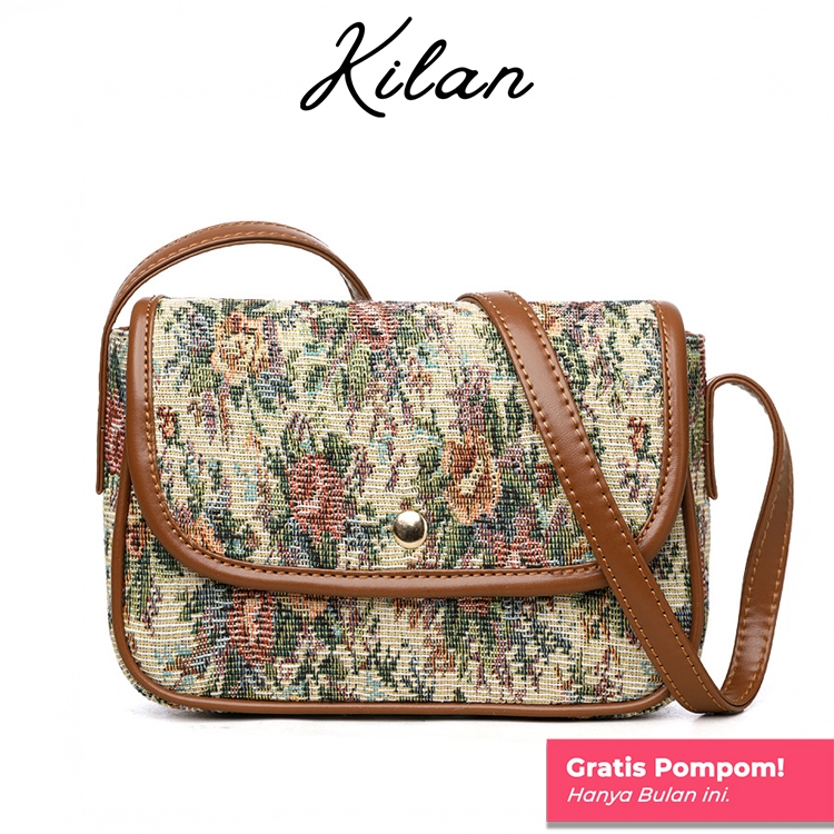 KILAN Tas Selempang Wanita Tas Import Wanita Slingbag Wanita - Naomi