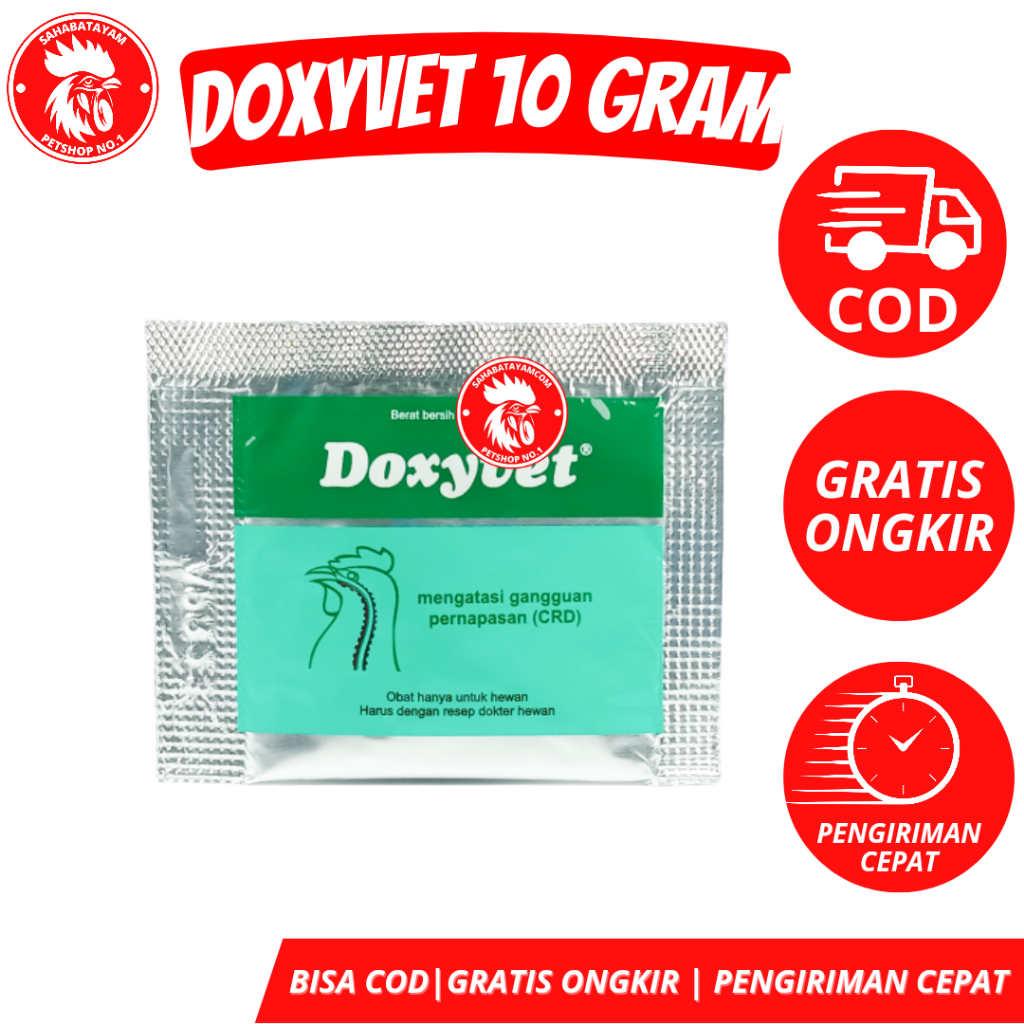 Doxyvet 10 gr Obat Ngorok Ayam Obat Ayam Pilek