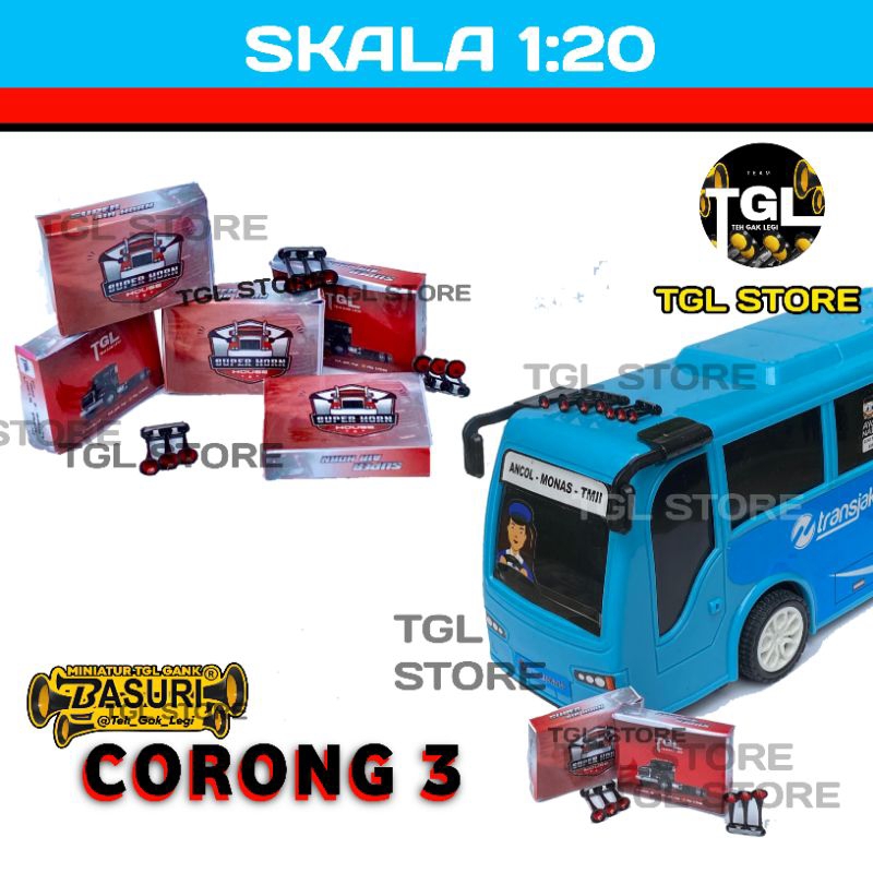 Miniatur corong pakistan merah skala 1:20 corong msk basuri by.tehgaklegi