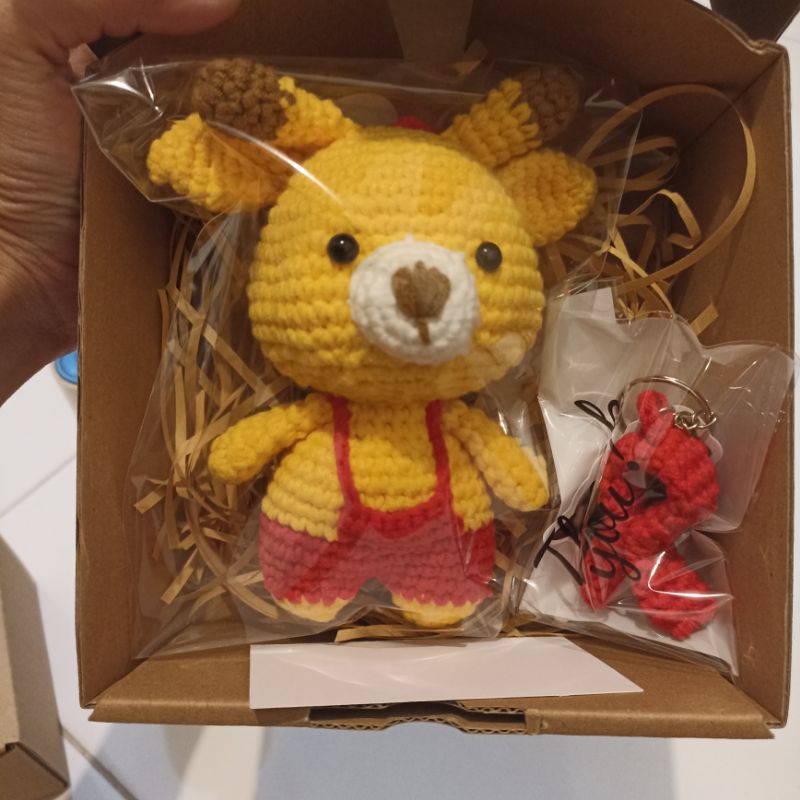PRE-ORDER Giraffe amigurumi / jerapah amigurumi / Giraffe rajutan / gantungan kunci Giraffe