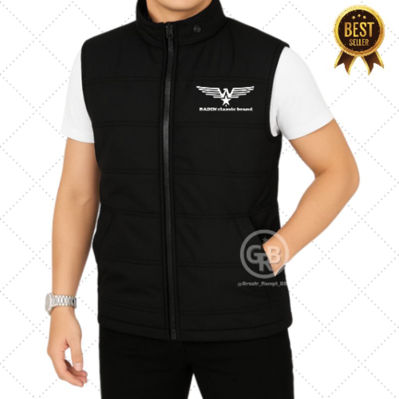Rompi Parasut Pria Tebal / Rompi BADIN WINGSS Outdoor / Rompi Motor pelindung Dada / Rompi Body Vest