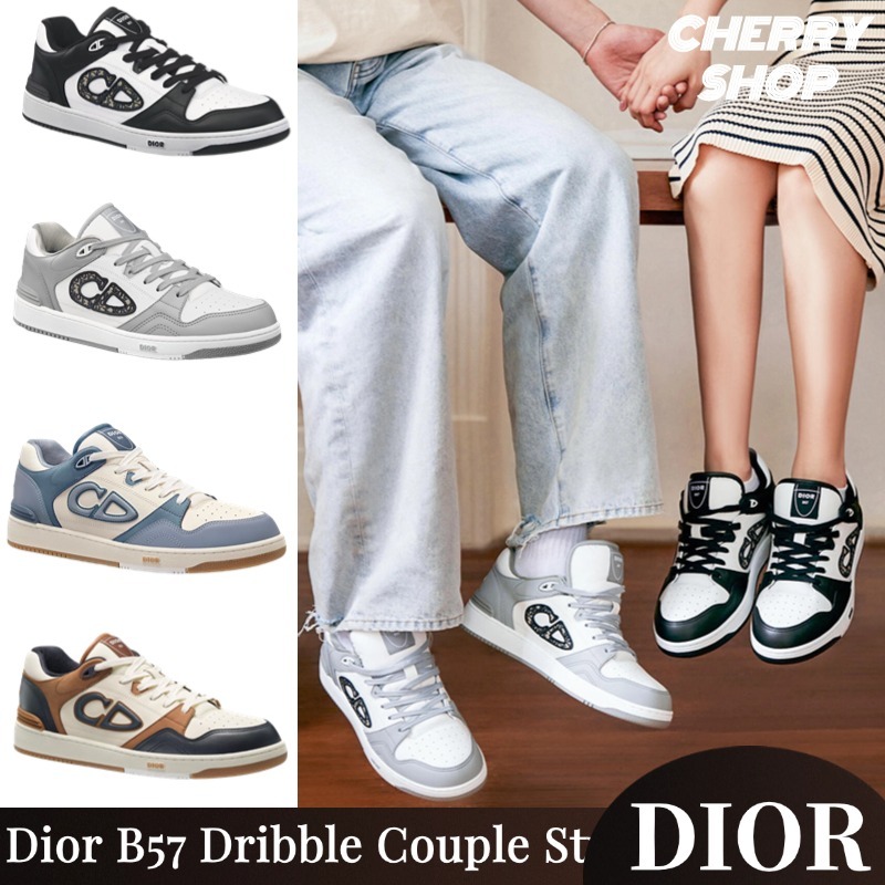 Dior B57 Dribble Low-Top Sneakers Sepatu kets pasangan Dior ukuran low-top 36-45