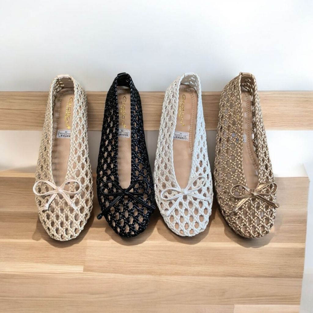 Sepatu Wanita Terbaru/Sepatu Sandal Flat Shoes Gratica UD 01/Sepatu Balet Karet Kekinian