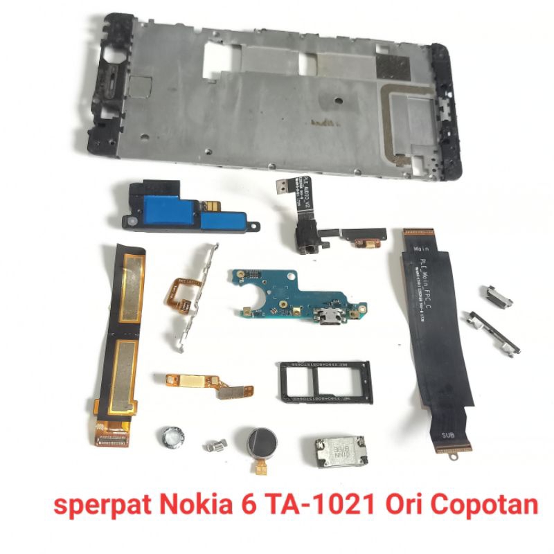 Sparepart Nokia 6 TA-1021 / TA-1000 Second Original Copotan  Flexibel speaker kuping  Vibrate/ getar