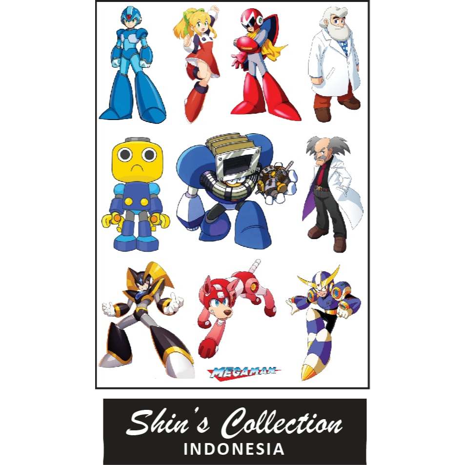 

Sticker stiker Megaman Rockman 1 pc