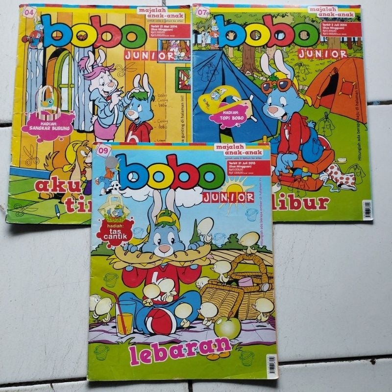 Majalah Bobo Junior Tahun 2013 & 2014 (edisi hampir urut)