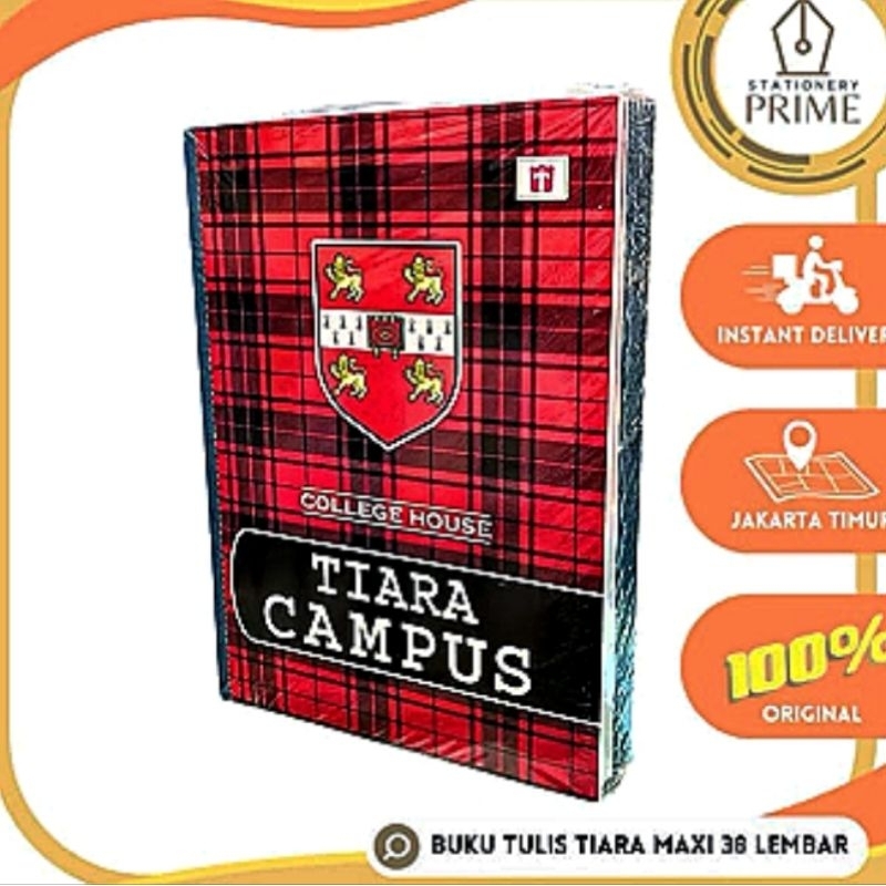 

Buku tulis tiara campus 38 lembar uk campus besar boxy Maxi (Isi 5 buku)