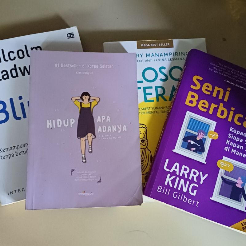 [Second Bundle Buku Best Seller] Filosofi Teras & Hidup Apa Adanya |  Seni Berbicara & Kemampuan Ber