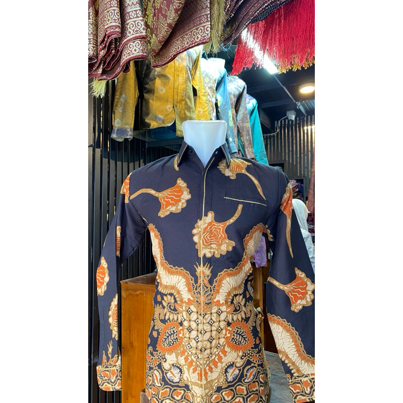 Kemeja Batik Lengan Panjang Pria - Kasih Ibu Palembang