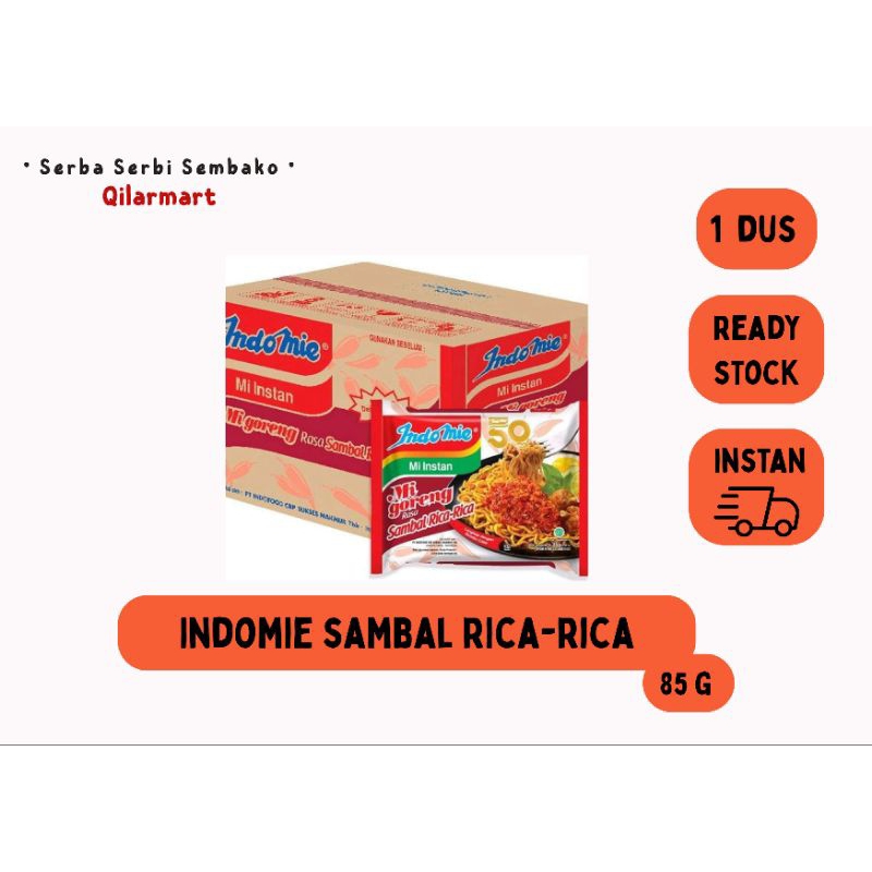 

INDOMIE SAMBAL RICA RICA MI INSTA GORENG 85G-1 DUS
