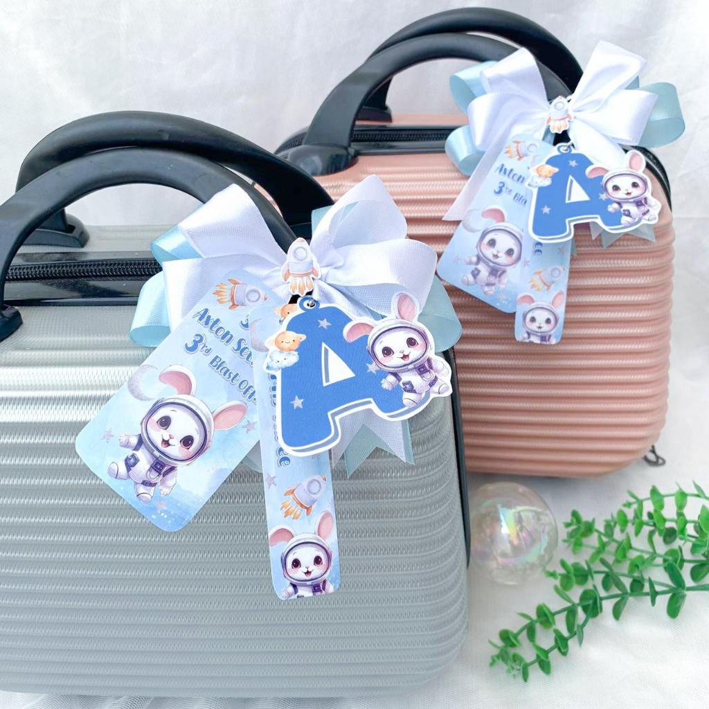 3 in 1 Astronot Kelinci Bunny  - Tag Card Birthday / Thanks Card / Thank You Card / Kartu Ucapan Ula