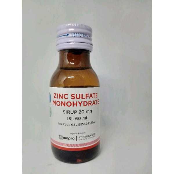 ZINC SULFATE SIRUP 60 ML | MEPRO - ED 02/2026
