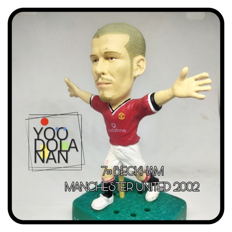 7# BECKHAM - MANCHESTER UNITED 2002 CORINTHIAN CALTEX FIGURE PEMAIN BOLA