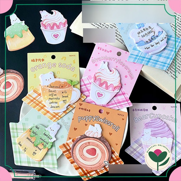

Dessert sticky notes cute mini memo makanan imut MK1968