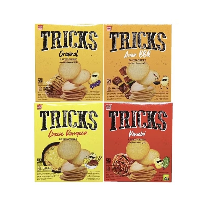 

SALE TERMURAH✨️!! beli 2 gratis 1TRICKS biskuit potato 60gr