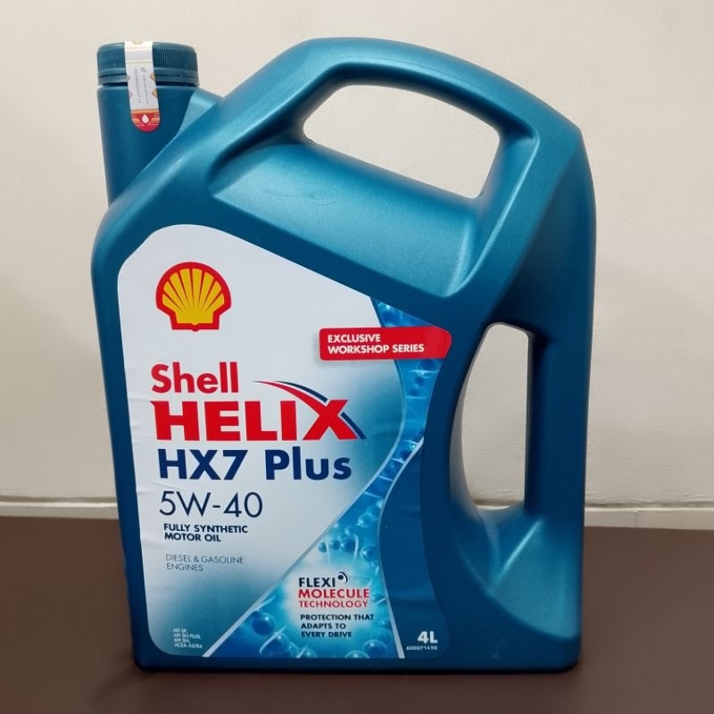 OLI MESIN MOBIL SHELL HELIX HX7 5W-40 4 LITER OLI PELUMAS MESIN MOBIL