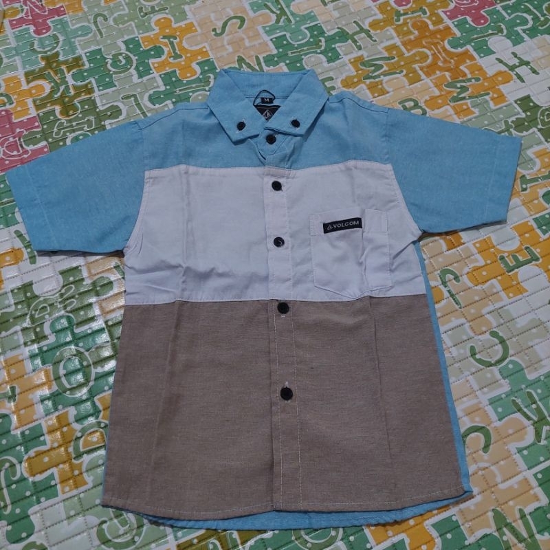 NWT Kemeja Anak Laki-Laki Volcom size M usia 3 -4th