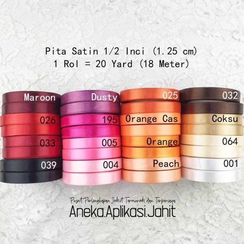 

[1/2] PITA SATIN 1/2 INCI / 1.25 CM (-/+18 METER)