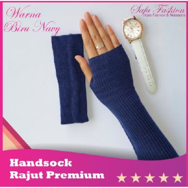 handsock jempol rajut / manset tangan rajut / manset wanita muslimah