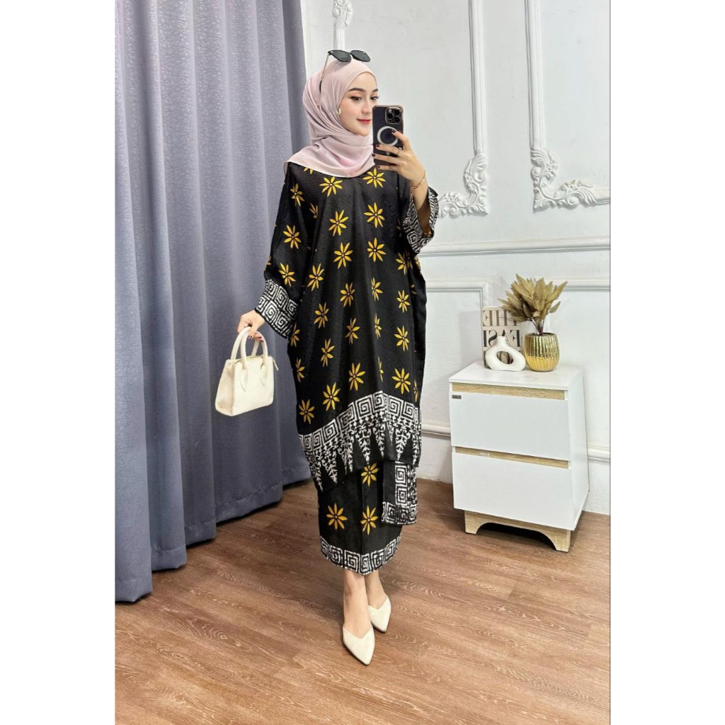 SETELAN BATIK SET MELAYU ARUNA Set Kaftan Tunik Aruna TERMURAH