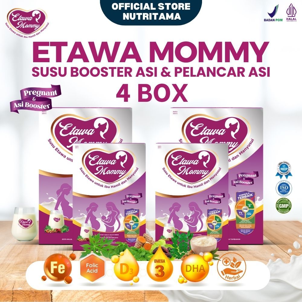 

Booster ASI Untuk Ibu Menyusui paket 4 Box kemasan 250gram