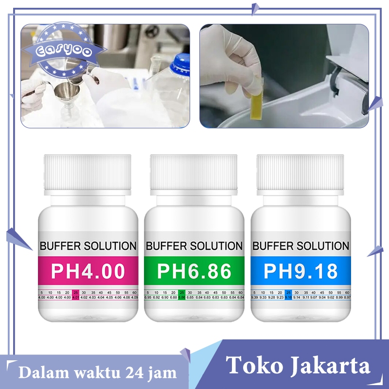 50ML PH Solution PH4/6.86/9.18 Larutan Uji PH Pena PH Meter Standar