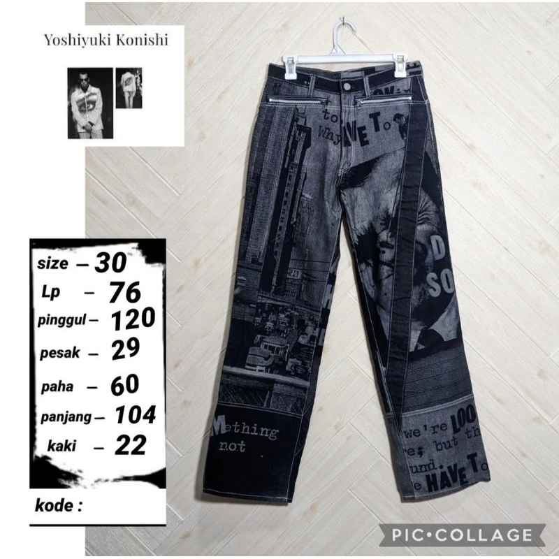 yoshiyuki konishi jeans vintage